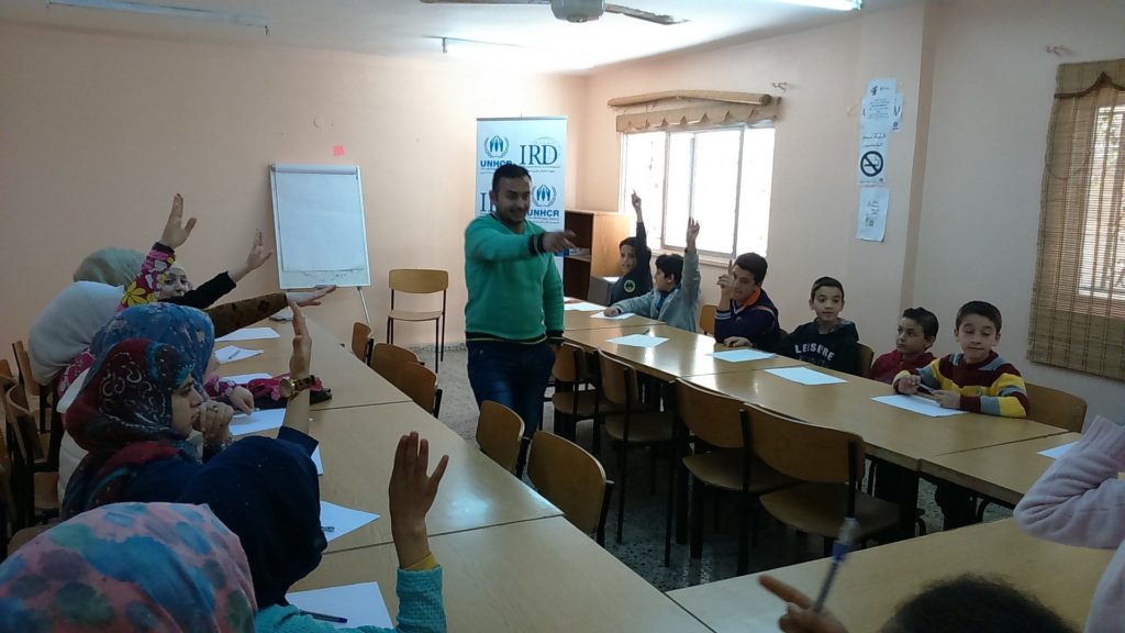 An English class at Zarqa CBO