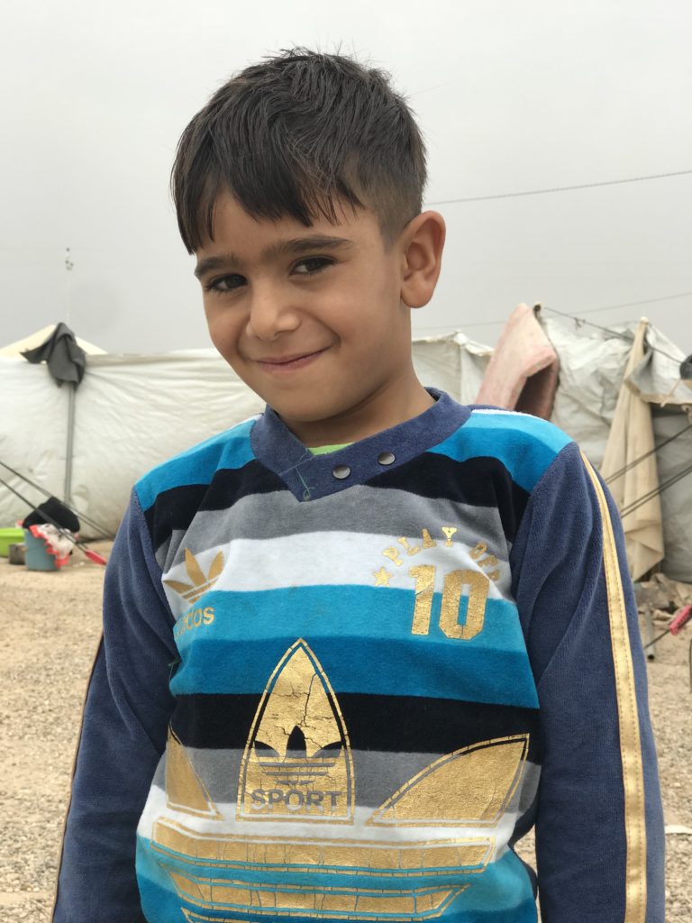 Omar is back at Al Khalidiya refugee camp in better health