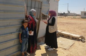Manal, right, Social Worker in Jordan