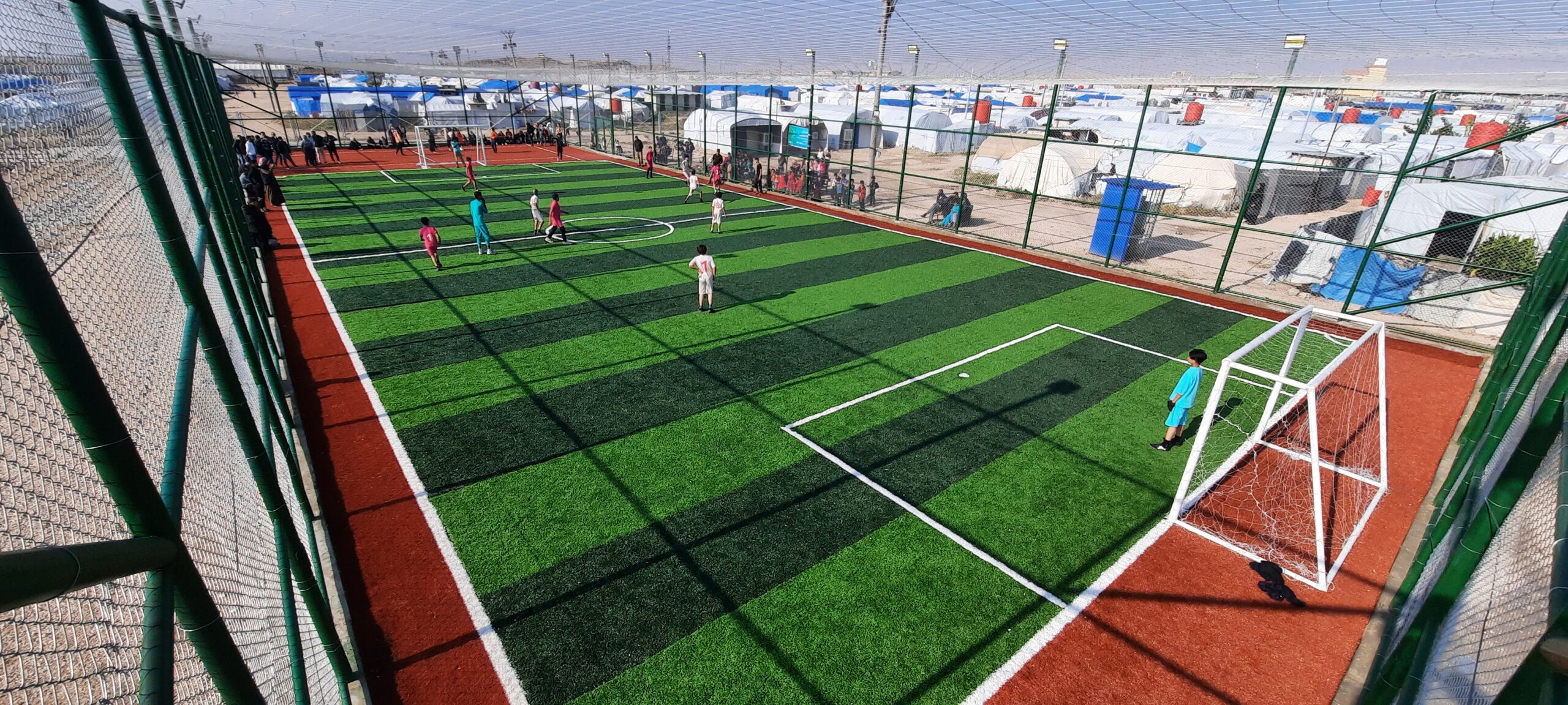 Child-Friendly Soccer Field in Northeast Syrian Camp